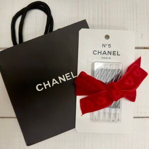 CHANEL N5 Candles w Gift Bag, Card & Ribbon